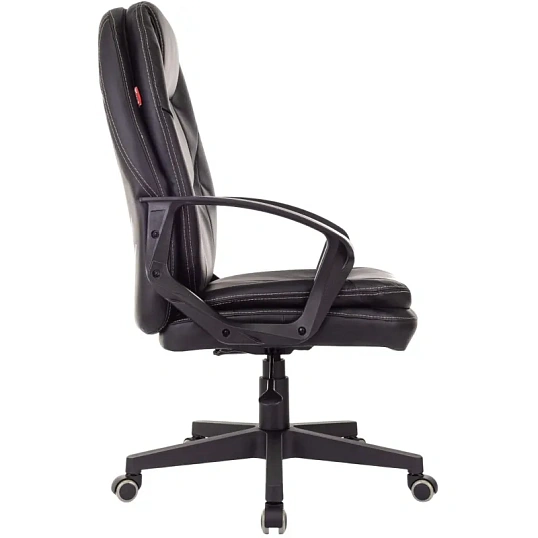 Кресло VB_EChair 668LT PU черный эко.кожа крестов. пластик