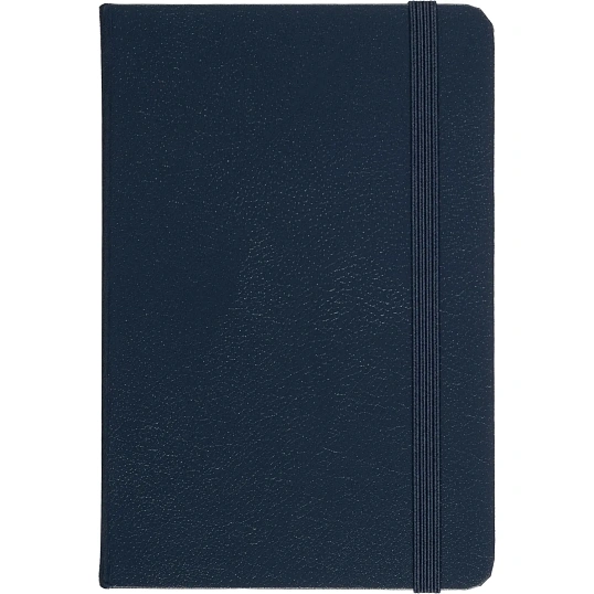 Бизнес-блокнот Attache (100x150 мм) А6, Эссэ,балакр,резин,клетка,синий, 80л