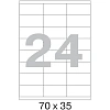 Этикетки самоклеящиеся 70х35 мм / 24 шт. на листе А4 (100 л