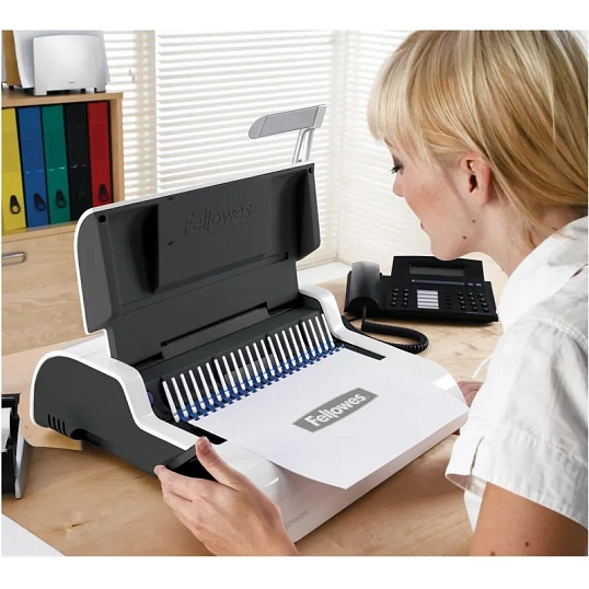 Брошюровщик Fellowes Pulsar-E, до300мм, А4 до15л./ до300л.,электр,пл.пруж