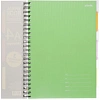 Бизнес-тетрадь 140л,кл,А4,SPIRAL BOOK Салатовый,евросп,обл.пл,раздел.84102