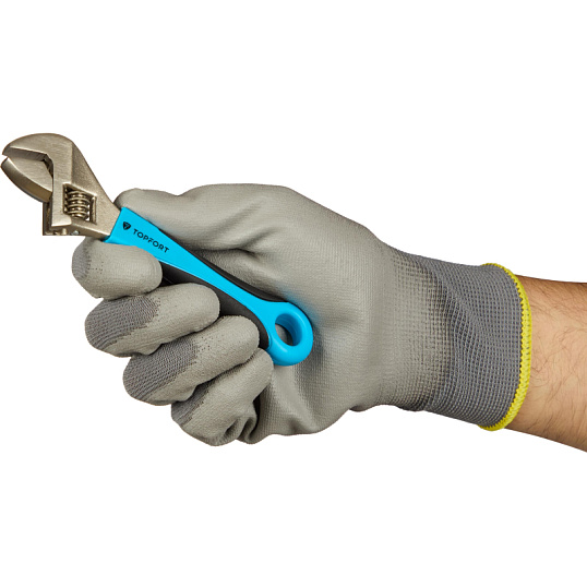 Перчатки защитные TOPFORT НПУ01 нейлон с ПУ покрытием р.8