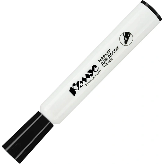 Набор маркеров для белых досок Комус 1-3мм, кругл. наконечник, 4цвета, ПВХ