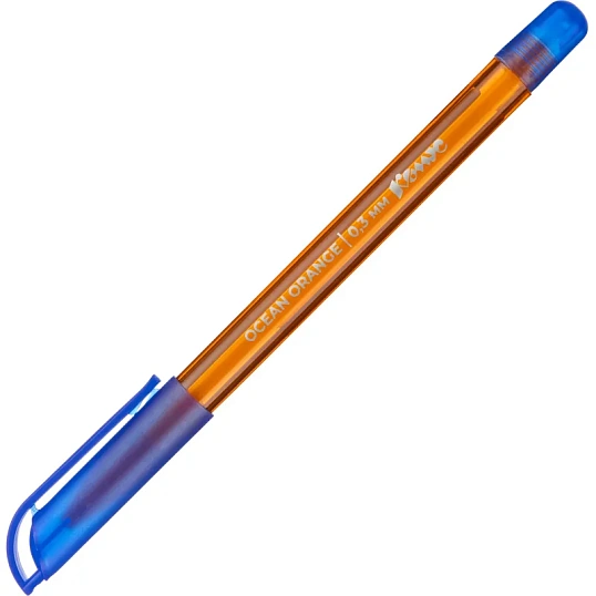 Ручка шариковая неавтомат. Комус Ocean Orange,масл,син,0,3мм,орнж.к,Россия