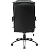 Кресло BN_Dt_EChair-561 TR рец. кожа черная, хром