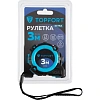 Рулетка 3мх16 мм с автостопом  TOPFORT Extra