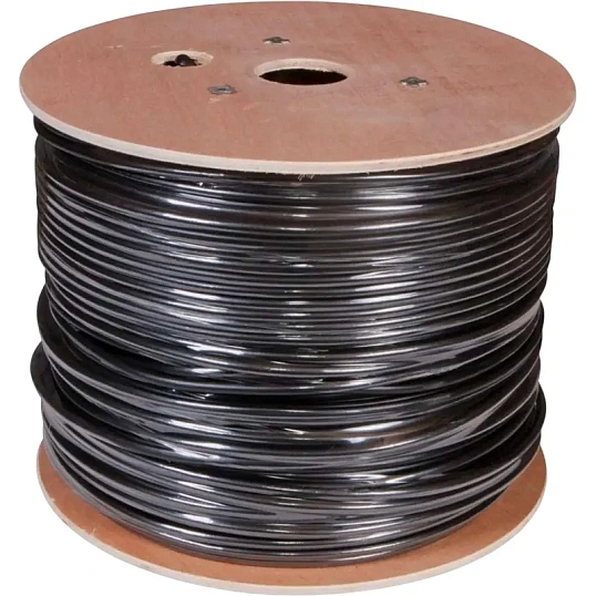 Кабель REXANT (01-0146) F/UTP, CAT 5e, PE, 4PR, 24AWG,SOLID,305м(барабан)
