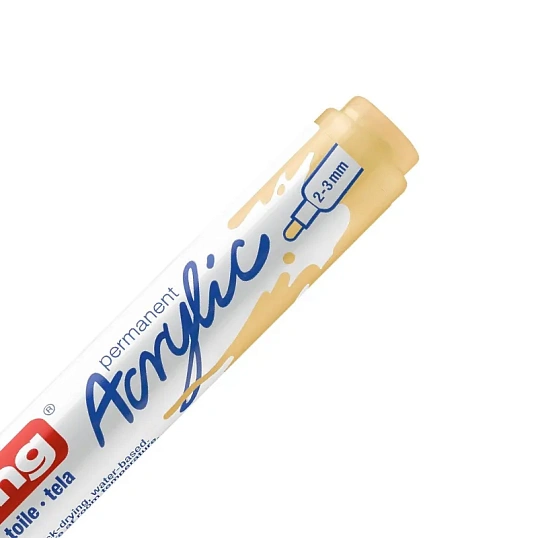 Маркер акриловый Edding 5100/915.кругл.нак. 2-3 мм. Цвет Пастельный желтый