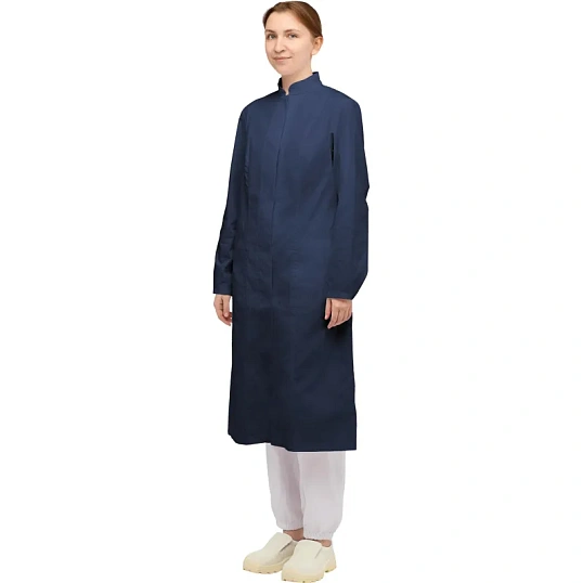 Халат для пищевого пр-ва у17-ХЛ жен.ХАССП син.(р.48-50) р.170-176