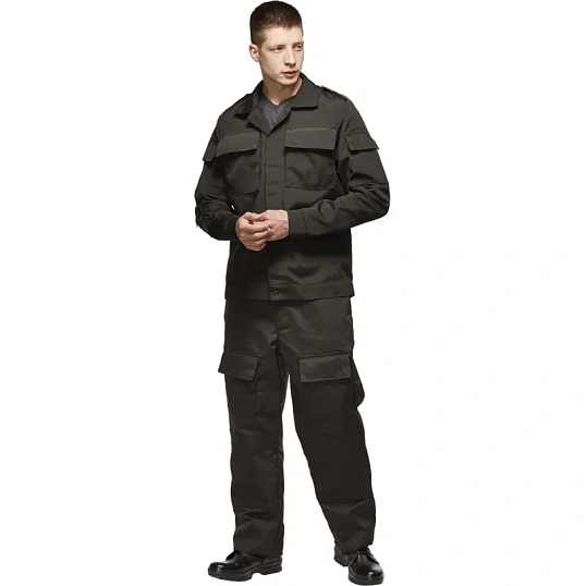 Костюм охранника ло32-КБР черный (48-50) 170-176
