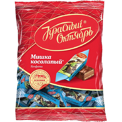 Конфеты шоколадные Мишка косолапый, 200г