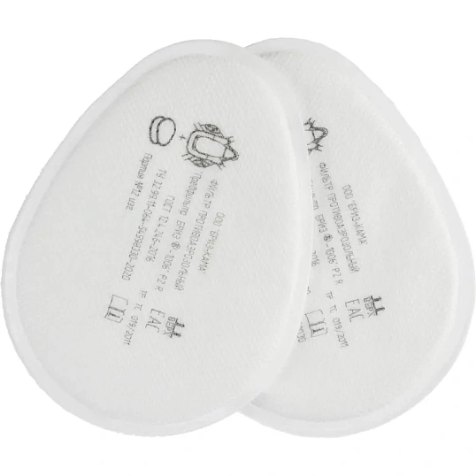 Предфильтр противоаэрозольный БРИЗ-1006 P2 R, 2шт/уп