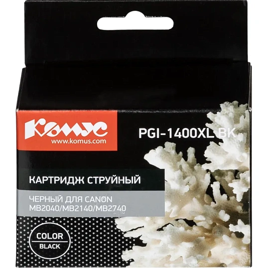 Картридж струйный Комус PGI-1400XL BK чер.для Canon MB2040/MB2140/MB2740