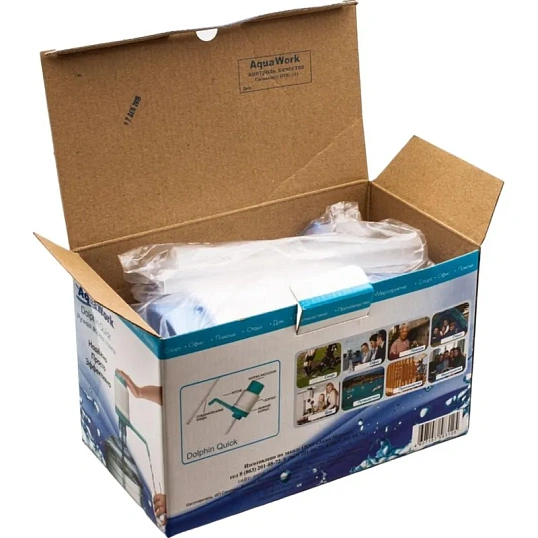 Помпа для воды Дельфин КВИК, голубая в КОРОБКЕ