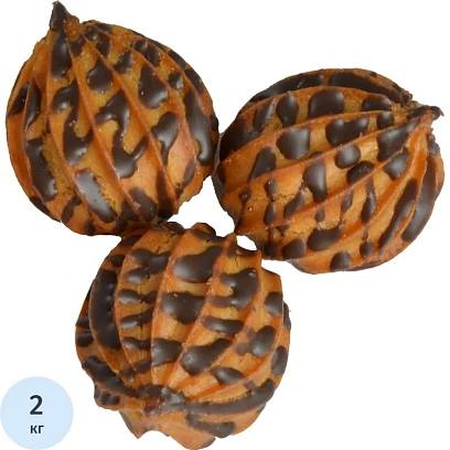 Печенье Пышка-хвастунишка Ванюшкины сладости заварное в глазури 2кг/уп