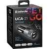 Зарядное устройство автомобильное Defender UCA-21 2USB, 5V/2.1A (83821)