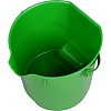 Ведро FBK 9л противоударное с армир пластик ручкой зеленое 80102-5