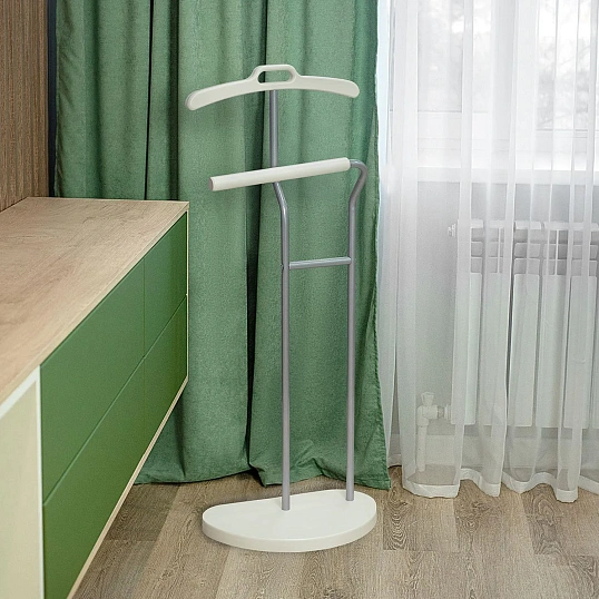 Вешалка ME_костюмная D10 металлик/слоновая кость