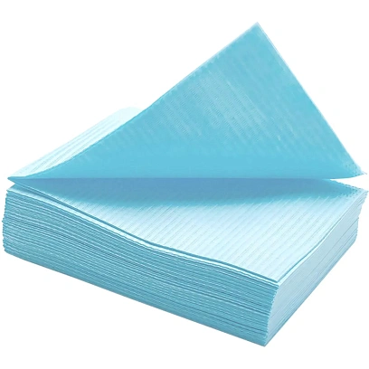 Салфетка мед. влагозащитная (лам),Standart 33x45см,гол 500 шт/уп,бум+полиэт