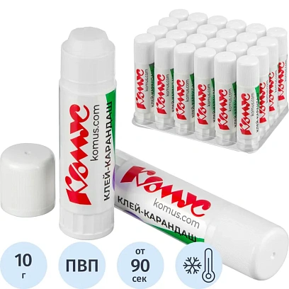 Клей-карандаш 10г КОМУС