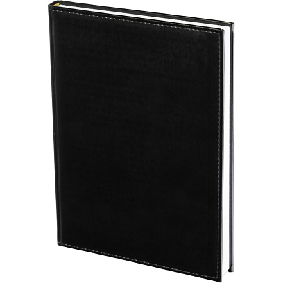 Ежедневник недатированный чёрный, А4, 200x270мм, 176 л, ATTACHE Каньон