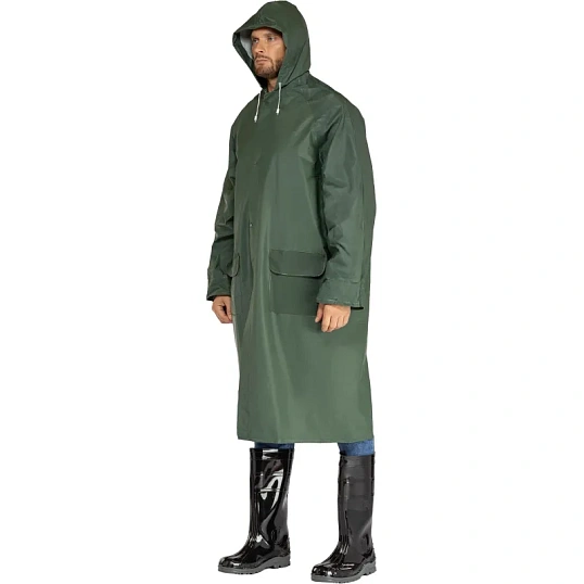 Плащ влагозащитный ПВХ (МA305) зеленый M (48-50) (арт. MA305VETM2)