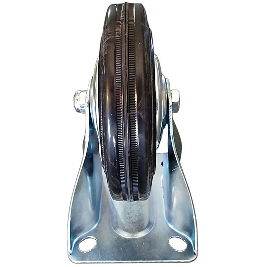 Колесо неповоротное черная резина FC 63 f 160 мм