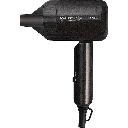 Фен Scarlett SC-HD70IT15 (Складная ручка, 1800 Вт, Антрацит)