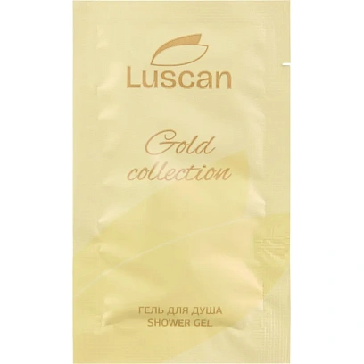 Гель для душа Luscan Gold Collection, саше 10мл,500шт/уп