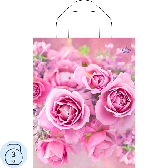 Пакет Нежные розы-пакет петлевой н00128913