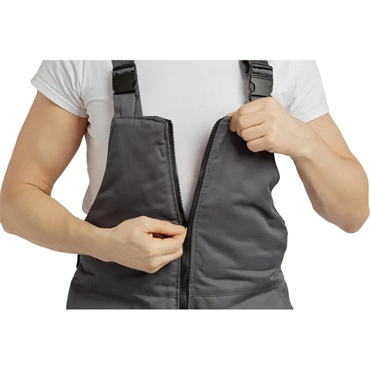 Костюм рабочий зимний муж з43-КПК сер/чер (р.44-46) 170-176 (серия З)