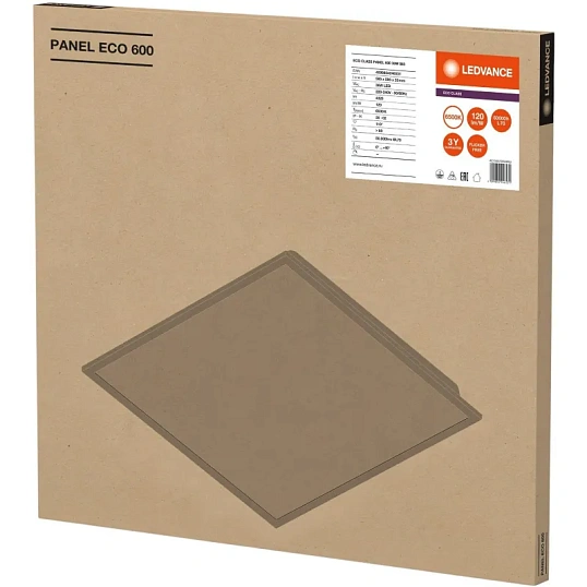 Светильник 36Вт 600х600 6500K IP40унив. LEDVANCE ECO CLASS 595x595