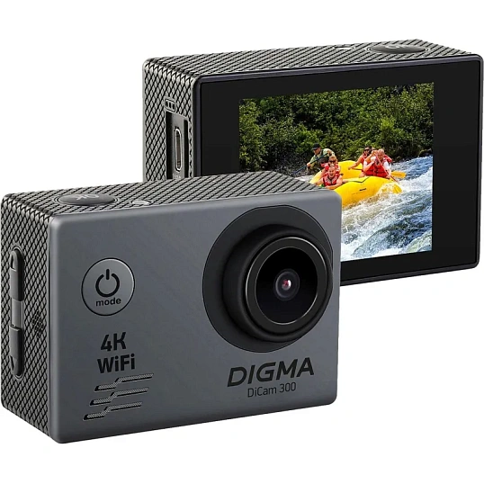 Экшн-камера Digma DiCam 300 серый