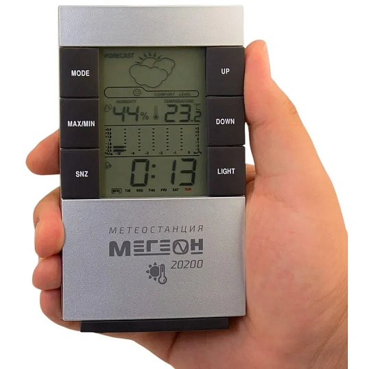 Термогигрометр настольный цифровой МЕГЕОН 20200
