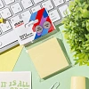 Бумага для заметок с клеевым краем Economy 51x51 мм 100 л пастельный желтый