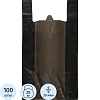 Пакет-майка ПНД 40+18x70 см, черный, усиленный, 30 мкм, 100 шт./уп. 