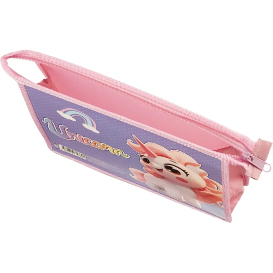 Папка для тетрадей А5 пластик,печать на картоне ВЕСЕЛЫЙ ЕДИНОРОГ ПМ-А5-29