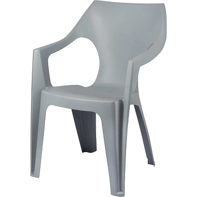 Кресло PR_Decorona DeForma 550x535x785 мм дымчатый кварц