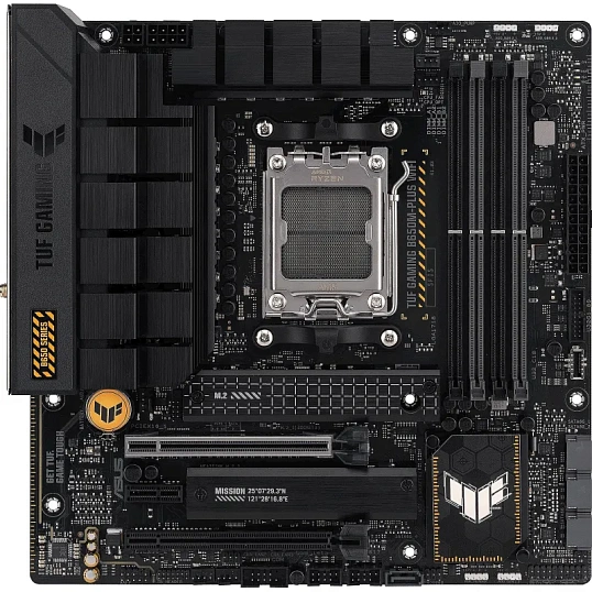 Материнская плата ASUS TUF GAMING B650M-PLUS WIFI, AM5, B650, 4xDDR5, mATX
