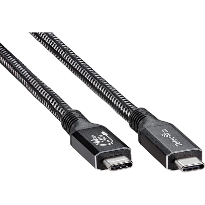 Кабель USB4 TypeCM/CM 8K@30Hz, 40GBps, PD 240W, медь Telecom 3м <TUS840-3M