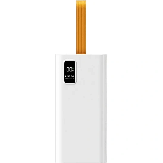 Внешний аккумулятор PERO PB09 50000 mAh,Li-Pol,output USB-C + 4USB-A,белый