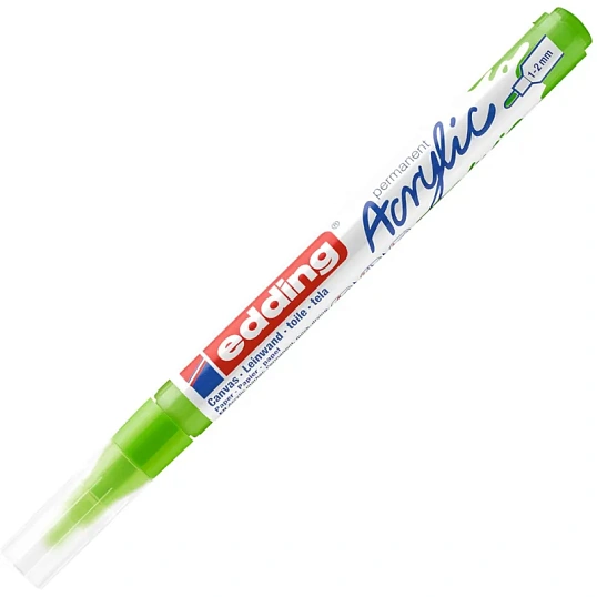 Маркер акриловый Edding 5300/927.кругл.нак. 1-2 мм. Цвет Желто-зеленый