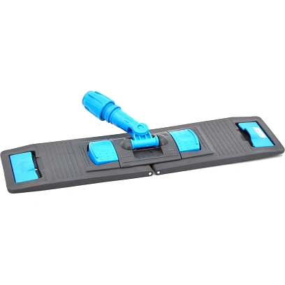 Держатель МОПа универс пластик 50х13см серый синяя рукоятка NPK196-B