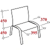 Стул КО_Echair 00С Серна каркас черный, ткань черная 101