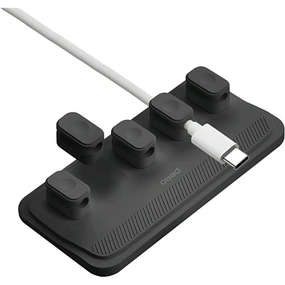 Органайзер магнитный для кабелей PERO DM02 ULTIMATE черный