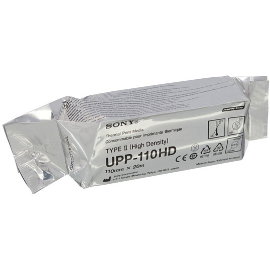 Бумага для УЗИ UPP-110HD SONY 110х20, 10 шт/уп (Orig)