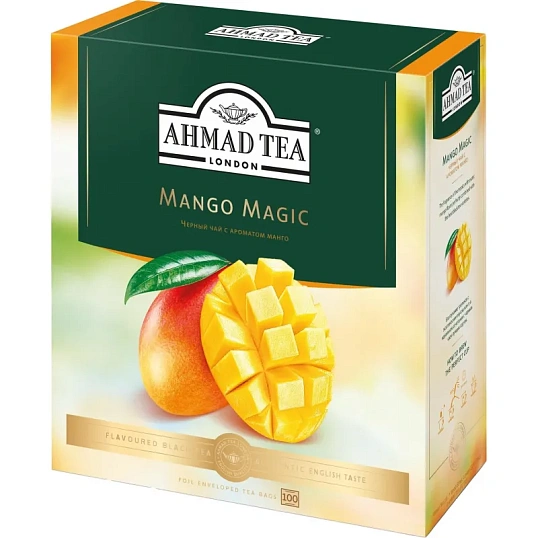 Чай Ahmad Tea Чай Магия Манго, черный, пакетики в конвертах, 100х1,5г/уп