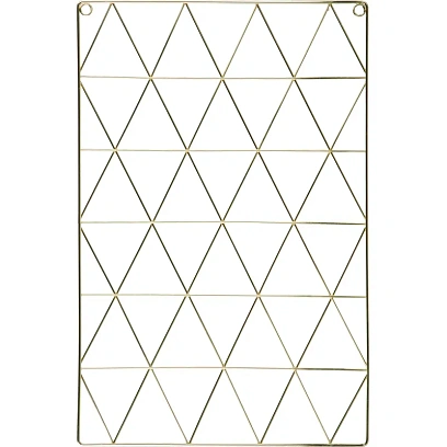 Доска органайзер-решетка Attache 36x55см золотистая, 3 зажима в наб