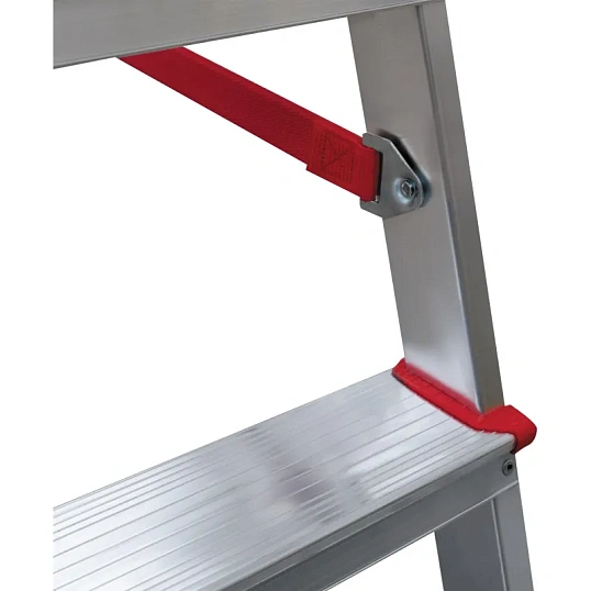 Стремянка алюминиевая усиленная 225 кг 3 ступени, Новая Высота  3110103