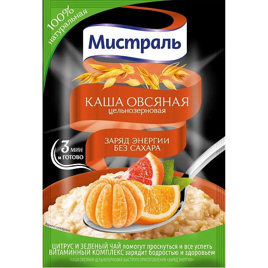Каша овсяная Мистраль Заряд энергии 40гx12шт/уп